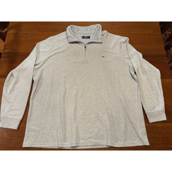 3 XLT Vineyard Vines Quarter Zip Pullover Sweatshirt Carolina Blue Tarheels 3XT - Picture 1 of 11